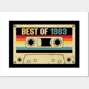 Best Of 1983 41st Birthday Gifts Cassette Tape Vintage Posters and Art